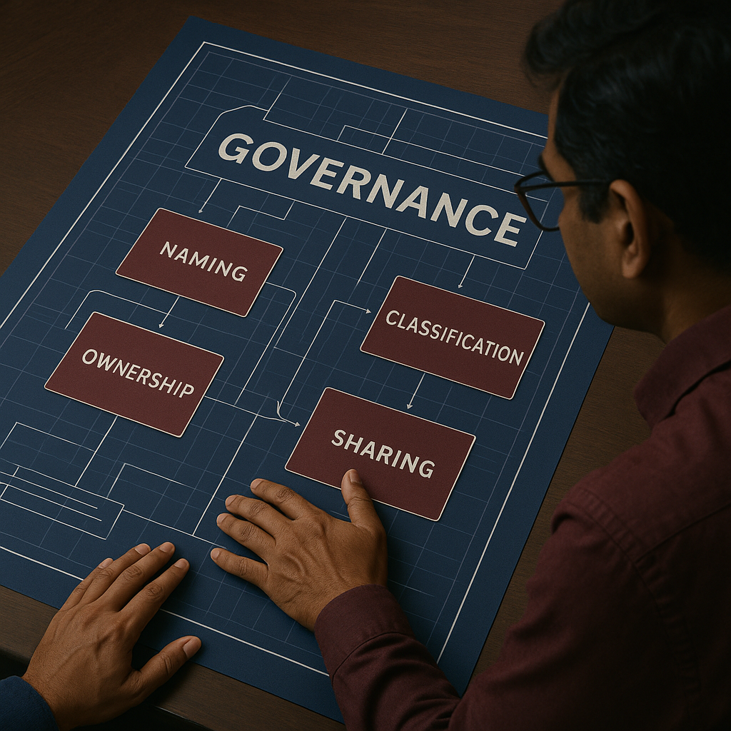 ECM governance classification policy naming conventions